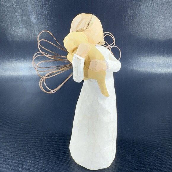 Vintage 1999 Willow Tree Angel Figurine Angel Of Friendship Resin Figure Demdaco - Picture 2 of 8